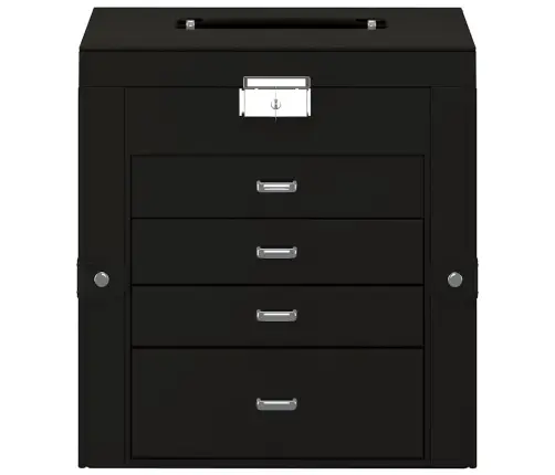 Ehtekarp 5-Kihiline Peegliga Lukustatav Must