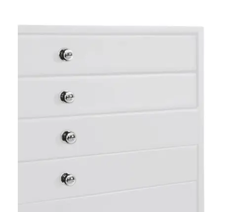 Juvelierizstrādājumu Kastīte 10Slāņu Pulksteņu Turētājiem Balti Vidaxl