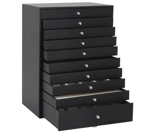 Rotaslietu Kastīte 10 Slāņu Pulksteņu Turētājiem 29X20,5X40,5Cm Vidaxl