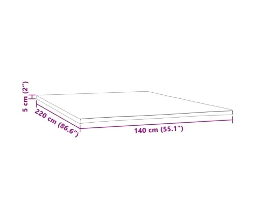 Virsmatracis, 140X220X5 Cm Vidaxl