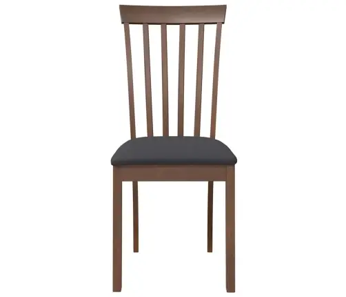 Ēdamistabas Krēsli Ar Spilveniem 2 Gab. Brūna Masīvkoka Gumija Vidaxl