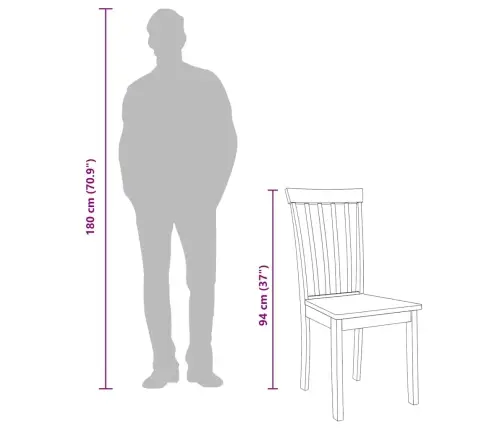 Ēdamistabas Krēsli 2 Gab. Balta Masīvkoka Gumija Vidaxl