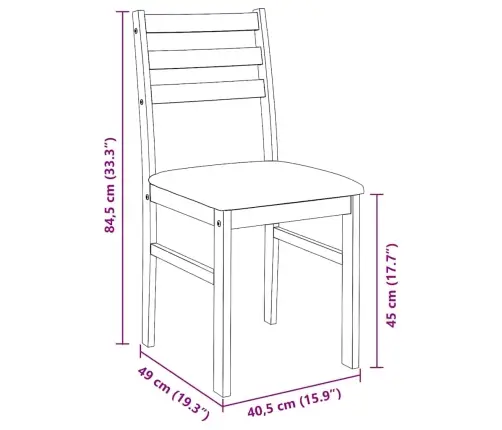 Ēdamistabas Krēsli Ar Spilveniem 2 Gab. Balta Masīvkoka Gumija Vidaxl