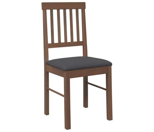 Söögitoolid Patjadega, 2 Tk, Pruun, Kautšukipuit