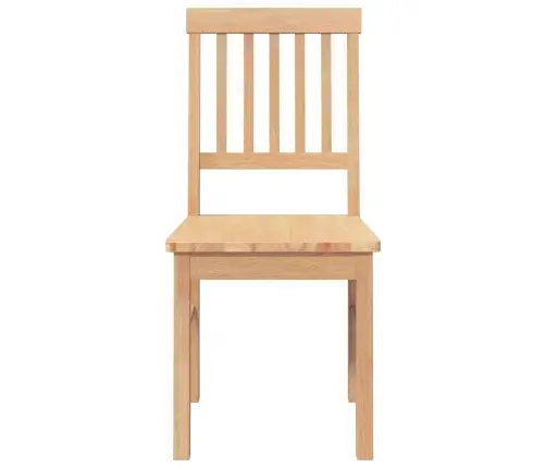 Ēdamistabas Krēsli 2 Gab. Masīvkoka Gumija Vidaxl