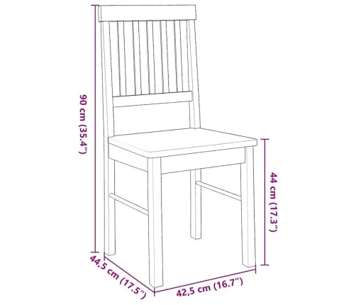 Valgomojo Kėdės 2 Vnt Baltos Medžio Masyvo Gumos
