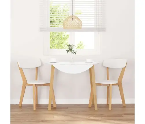 Ēdamistabas Krēsli 2 Gab. Masīvkoka Gumija Vidaxl