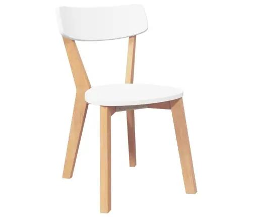 Ēdamistabas Krēsli 2 Gab. Masīvkoka Gumija Vidaxl