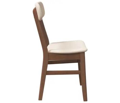 Valgomojo Kėdės Su Pagalvėlėmis 2 Vnt Ruda Medžio Masyvo Guma