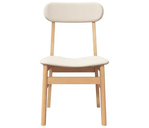 Ēdamistabas Krēsli Ar Spilveniem 2 Gab. Masīvkoka Gumija Vidaxl