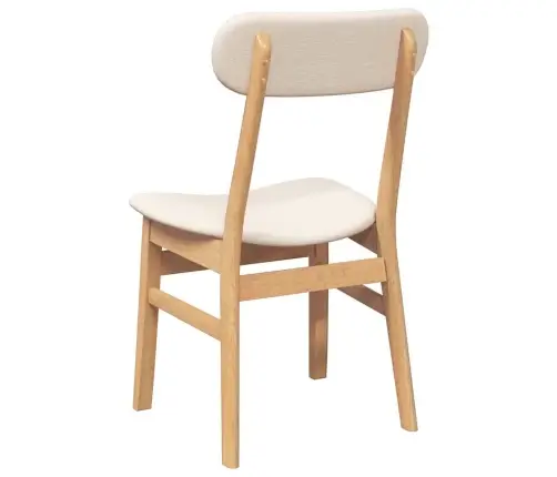 Ēdamistabas Krēsli Ar Spilveniem 2 Gab. Masīvkoka Gumija Vidaxl