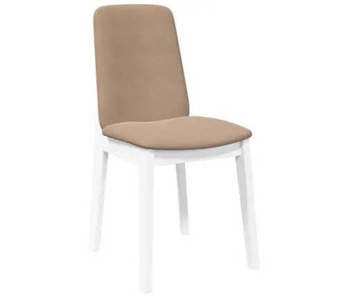 Ēdamistabas Krēsli Ar Spilveniem 2 Gab. Balta Masīvkoka Gumija Vidaxl Ēdamistabas Krēsli Ar Spilveniem 2 Gab. Balta Masīvkoka Gumija Vidaxl