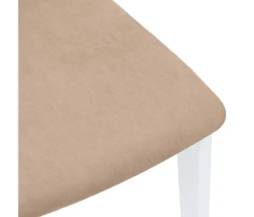 Ēdamistabas Krēsli Ar Spilveniem 2 Gab. Balta Masīvkoka Gumija Vidaxl Ēdamistabas Krēsli Ar Spilveniem 2 Gab. Balta Masīvkoka Gumija Vidaxl