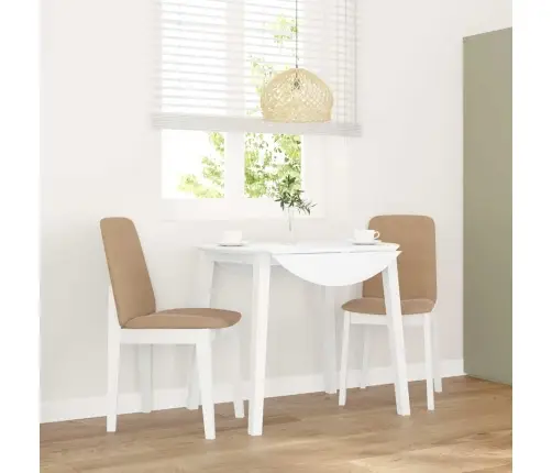 Ēdamistabas Krēsli Ar Spilveniem 2 Gab. Balta Masīvkoka Gumija Vidaxl Ēdamistabas Krēsli Ar Spilveniem 2 Gab. Balta Masīvkoka Gumija Vidaxl