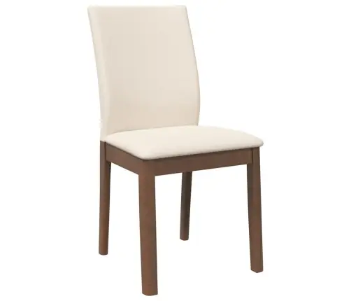 Ēdamistabas Krēsli Ar Spilveniem 2 Gab. Brūna Masīvkoka Gumija Vidaxl