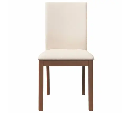 Ēdamistabas Krēsli Ar Spilveniem 2 Gab. Brūna Masīvkoka Gumija Vidaxl