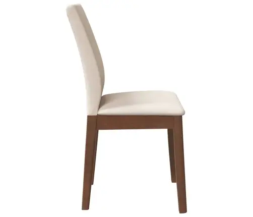 Ēdamistabas Krēsli Ar Spilveniem 2 Gab. Brūna Masīvkoka Gumija Vidaxl