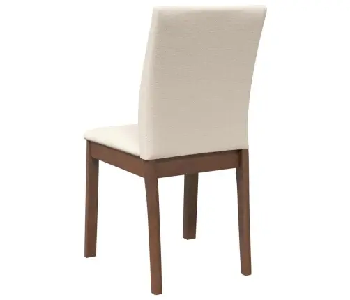 Ēdamistabas Krēsli Ar Spilveniem 2 Gab. Brūna Masīvkoka Gumija Vidaxl