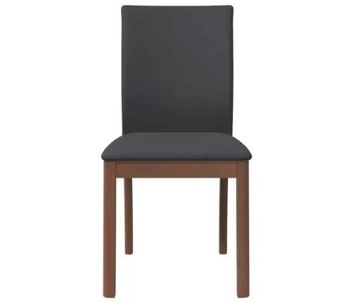 Ēdamistabas Krēsli Ar Spilveniem 2 Gab. Brūna Masīvkoka Gumija Vidaxl