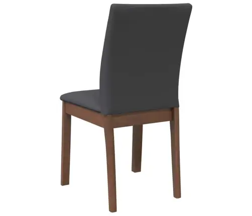 Ēdamistabas Krēsli Ar Spilveniem 2 Gab. Brūna Masīvkoka Gumija Vidaxl