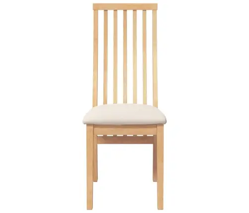 Söögitoolid Patjadega, 2 Tk, Kautšukipuit