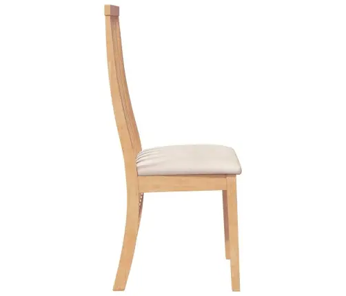 Söögitoolid Patjadega, 2 Tk, Kautšukipuit