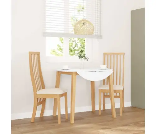 Söögitoolid Patjadega, 2 Tk, Kautšukipuit