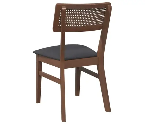 Ēdamistabas Krēsli Ar Spilveniem 2 Gab. Brūna Masīvkoka Gumija Vidaxl