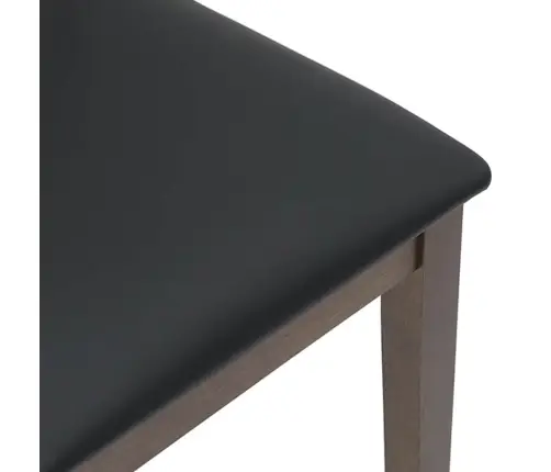 Ēdamistabas Krēsli Ar Spilveniem 2 Gab. Brūna Masīvkoka Gumija Vidaxl