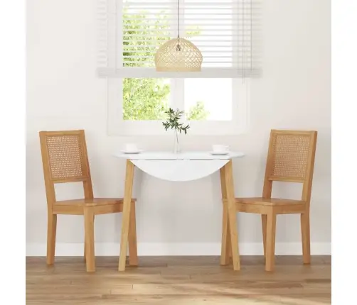 Ēdamistabas Krēsli 2 Gab. Masīvkoka Gumija Vidaxl