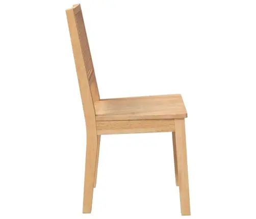 Ēdamistabas Krēsli 2 Gab. Masīvkoka Gumija Vidaxl