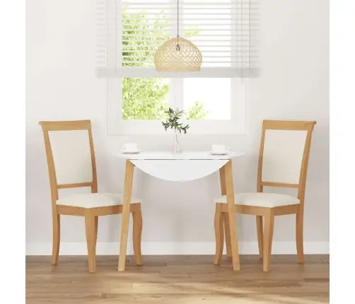 Ēdamistabas Krēsli Ar Spilveniem 2 Gab. Dabīga Masīvkoka Gumija Vidaxl