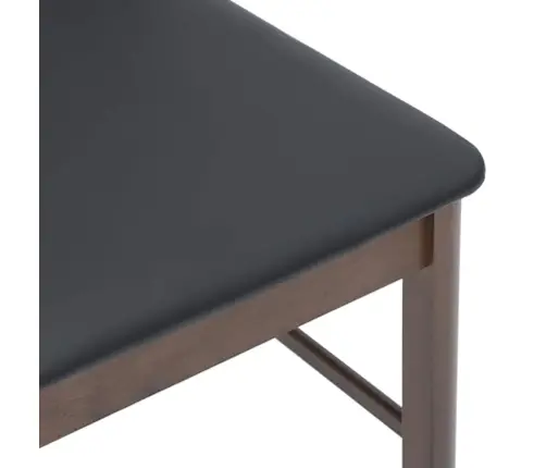 Ēdamistabas Krēsli Ar Spilveniem 2 Gab. Brūna Masīvkoka Gumija Vidaxl