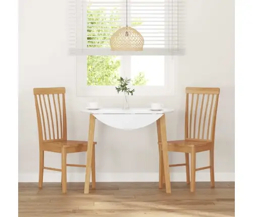 Ēdamistabas Krēsli 2 Gab. Masīvkoka Gumija Vidaxl