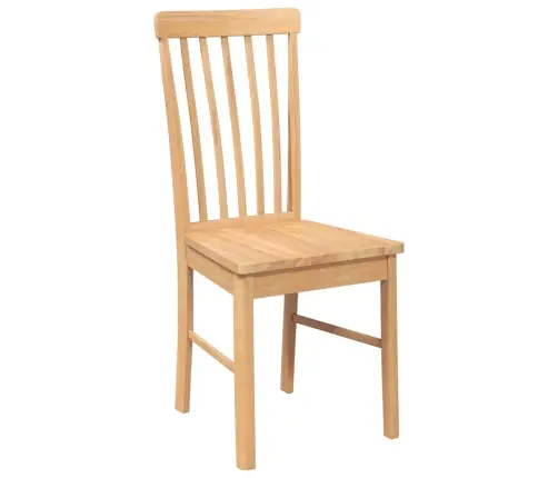 Ēdamistabas Krēsli 2 Gab. Masīvkoka Gumija Vidaxl