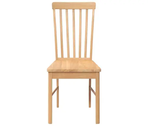 Ēdamistabas Krēsli 2 Gab. Masīvkoka Gumija Vidaxl