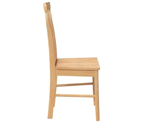 Ēdamistabas Krēsli 2 Gab. Masīvkoka Gumija Vidaxl