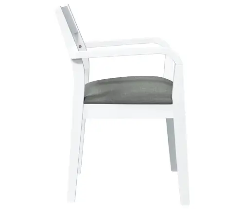 Valgomojo Kėdės Su Pagalvėlėmis 2 Vnt Balta Medžio Masyvo Guma