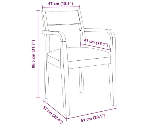 Valgomojo Kėdės Su Pagalvėlėmis 2 Vnt Balta Medžio Masyvo Guma