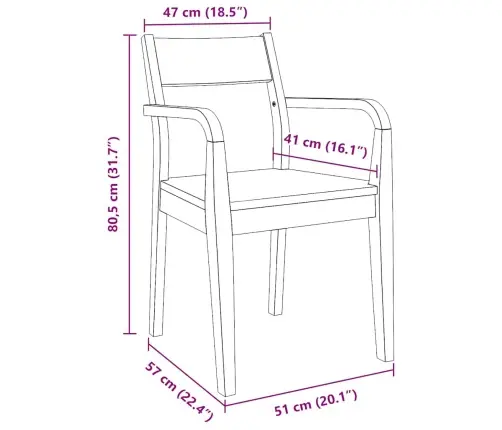 Ēdamistabas Krēsli 2 Gab. Balta Masīvkoka Gumija Vidaxl