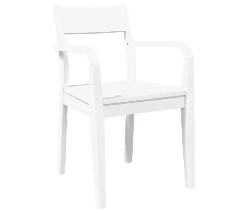 Valgomojo Kėdės 2 Vnt Baltos Medžio Masyvo Gumos