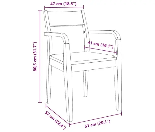 Valgomojo Kėdės 2 Vnt Baltos Medžio Masyvo Gumos