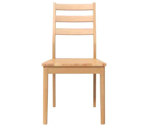 Valgomojo Kėdės 2 Vnt Natūrali Medžio Masyvo Guma