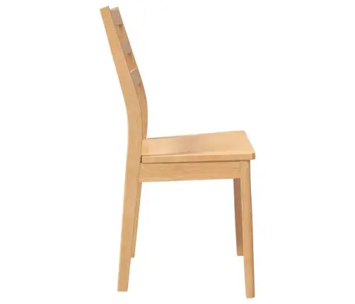 Valgomojo Kėdės 2 Vnt Natūrali Medžio Masyvo Guma