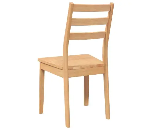 Valgomojo Kėdės 2 Vnt Natūrali Medžio Masyvo Guma