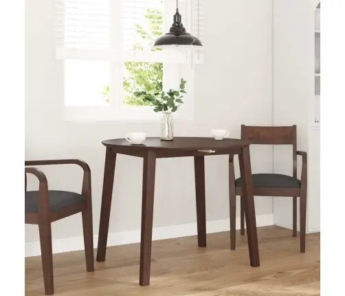 Ēdamgalds Brūns Masīvkoka Gumija Vidaxl