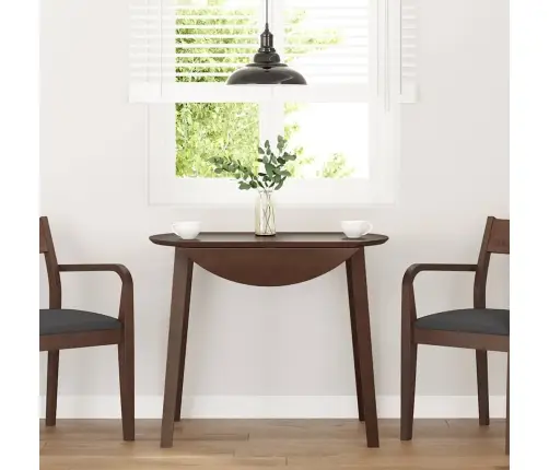 Ēdamgalds Brūns Masīvkoka Gumija Vidaxl