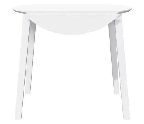 Valgomojo Stalas Balta Medžio Masyvo Guma