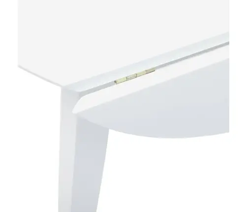 Valgomojo Stalas Balta Medžio Masyvo Guma