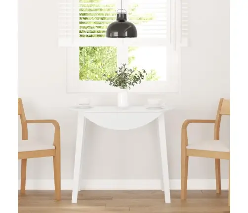 Valgomojo Stalas Balta Medžio Masyvo Guma